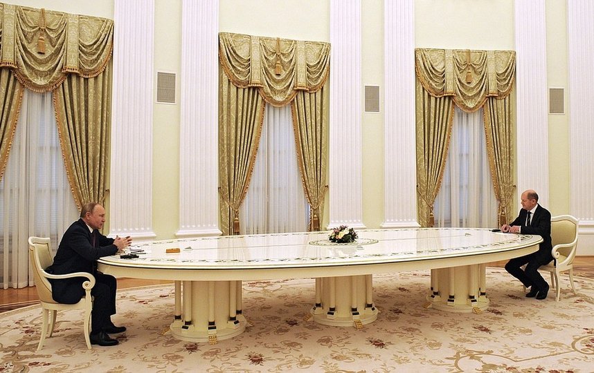Встреча Путина и Шольца. Фото Кремль.