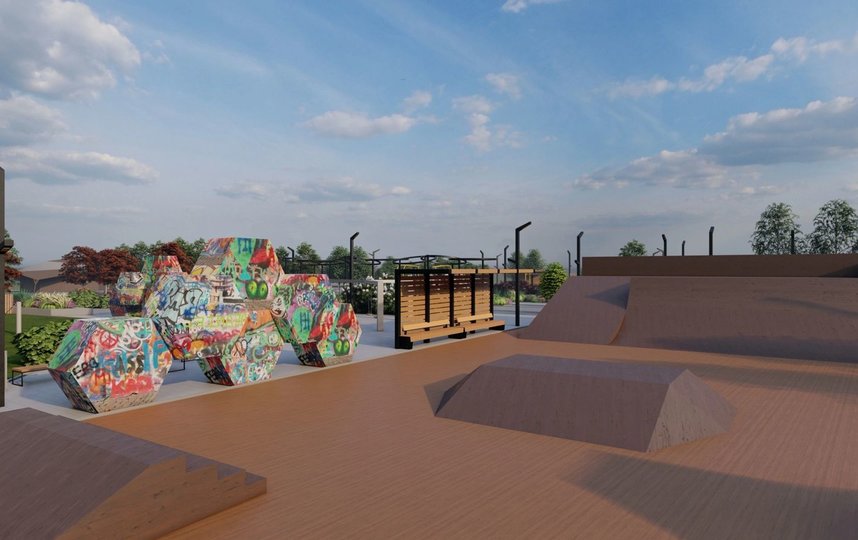 Скейт-парк займет более 500 кв. метров. Фото Фото: пресс-служба Приморского района