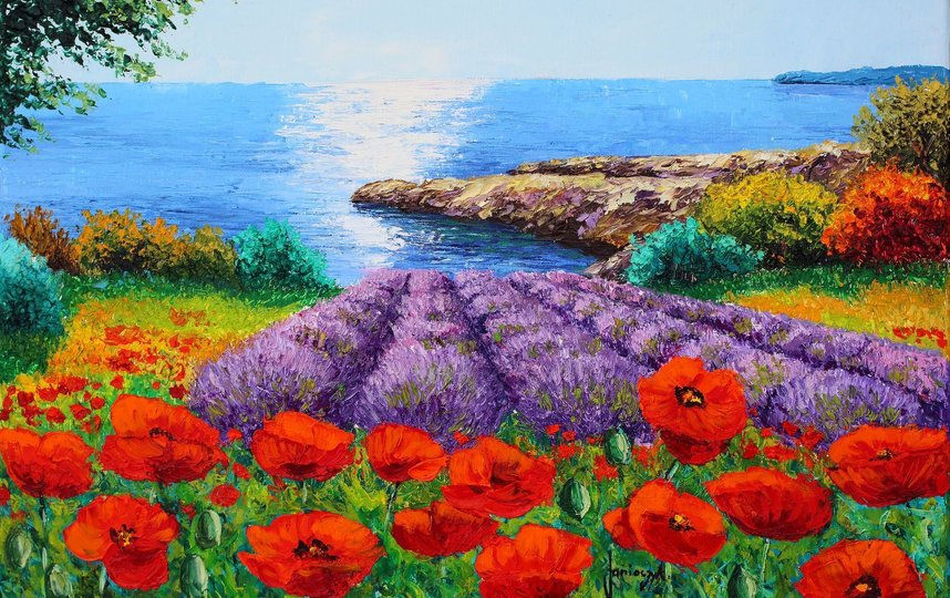Жан-Марк рисует солнечный Прованс, лавандовые поля и средиземноморские пейзажи. Фото vk.com@itvoru, Предоставлено организаторами