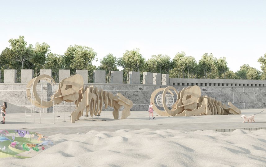 Как изменится пляж парка 300-летия после реконструкции: детская площадка. Фото фото предоставлены АО "Зенит Арена"
