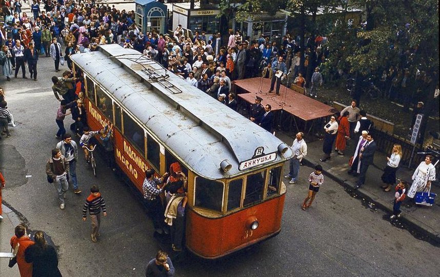 Трамвай "Аннушка" (1991 год). Фото Илья Кузнецов