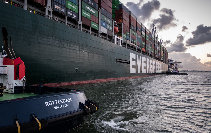 Порт Роттердама прекратил контейнерные перевозки в Россию и из нее. Фото Getty