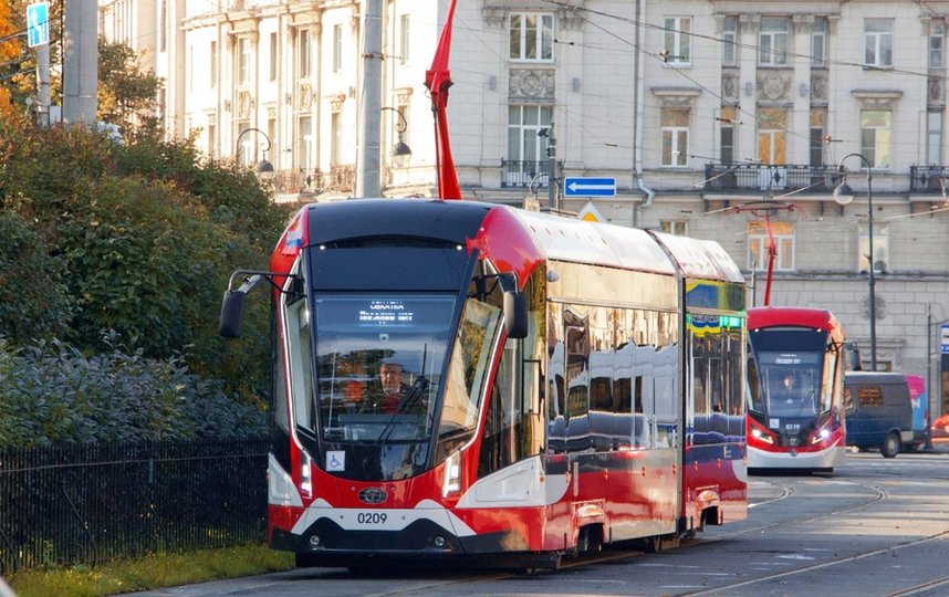 Петербург получит новейшие трамваи серии «Богатырь-М». Фото vk.com/spbgupget