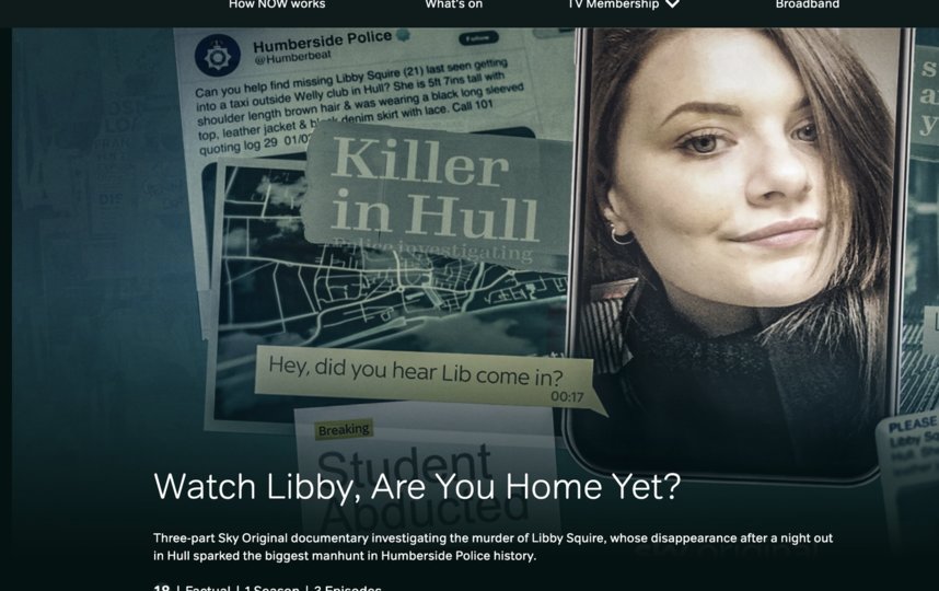 Сериал про Либби стал довольно популярным. Фото скриншот nowtv.com