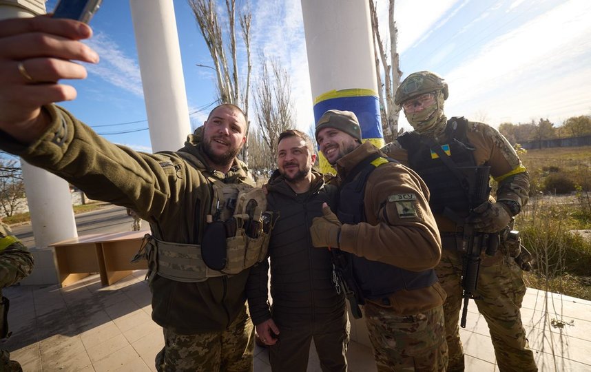 Песков оставил без комментариев сообщение о поездке Зеленского в Херсон. Фото t.me/V_Zelenskiy_official