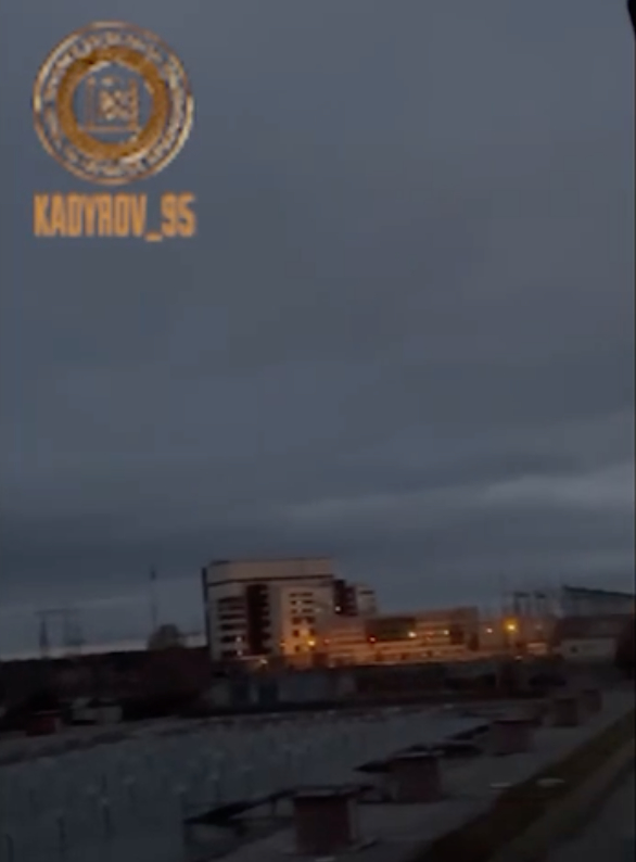 Кадры обстрела Запорожской АЭС со стороны ВСУ. Фото t.me/RKadyrov_95