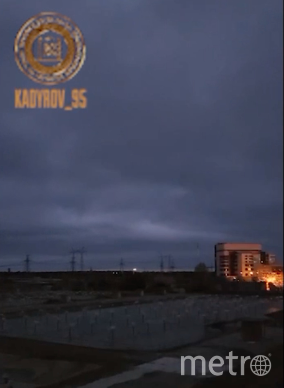 Кадыров опубликовал кадры обстрела Запорожской АЭС со стороны ВСУ