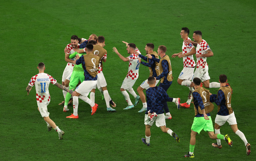 Сборная Хорватии в полуфинале чемпионата мира! Второй раз подряд. Фото Getty