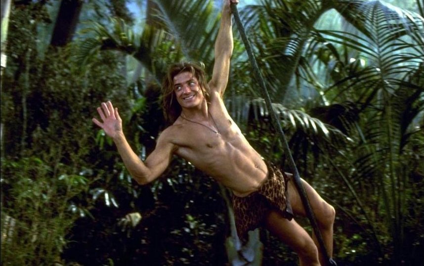 Брендан Фрейзер в фильме "Джордж из джунглей" (1997). Фото Walt Disney Pictures