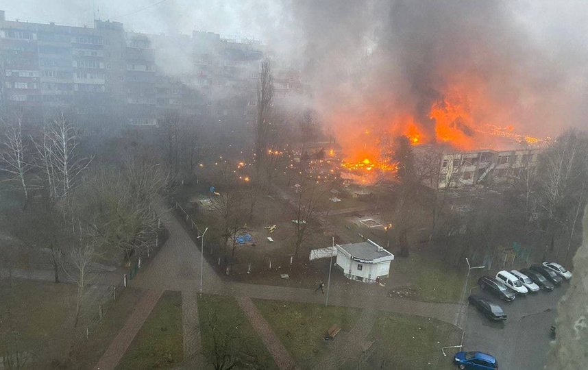 При крушении вертолета под Киевом погибло руководство МВД Украины. Фото соцсети
