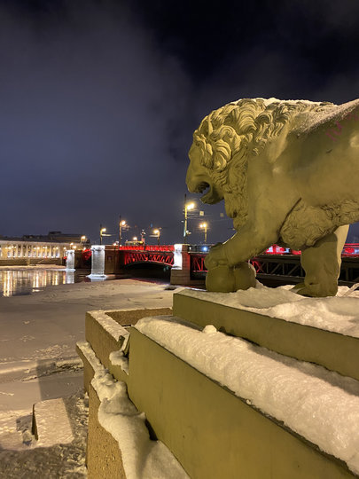 В Петербурге Дворцовый мост подсветят красным в честь китайского Нового года. Фото gov.spb.ru