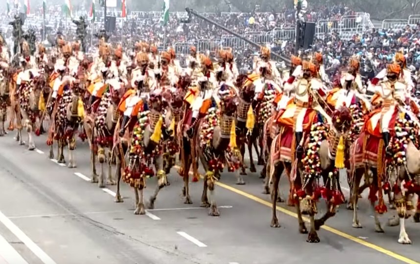 Republic Day Parade 2023. Фото Скриншот видео.