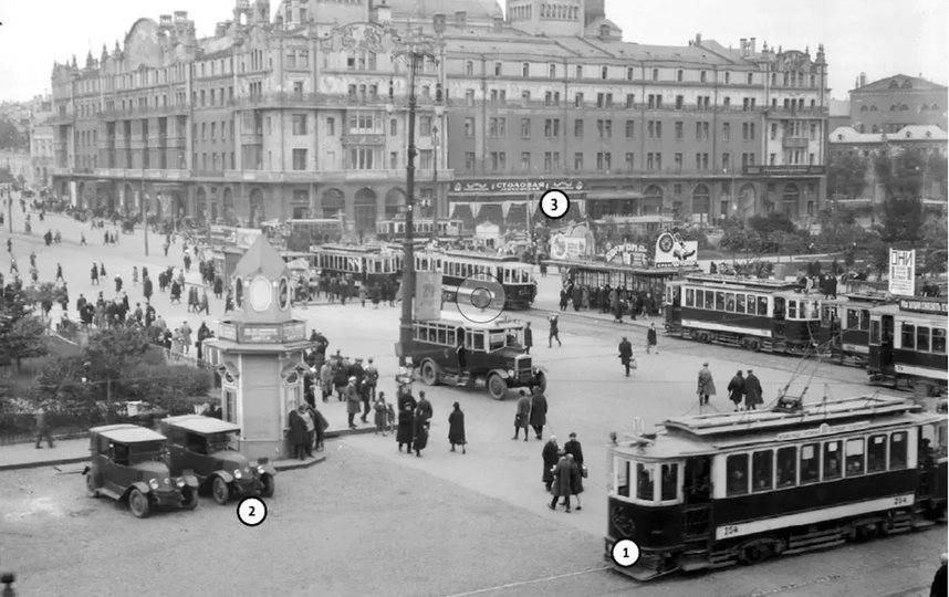 Общий вид Театральной площади, 1929 г. Фото Российский государственный архив кинофотодокументов