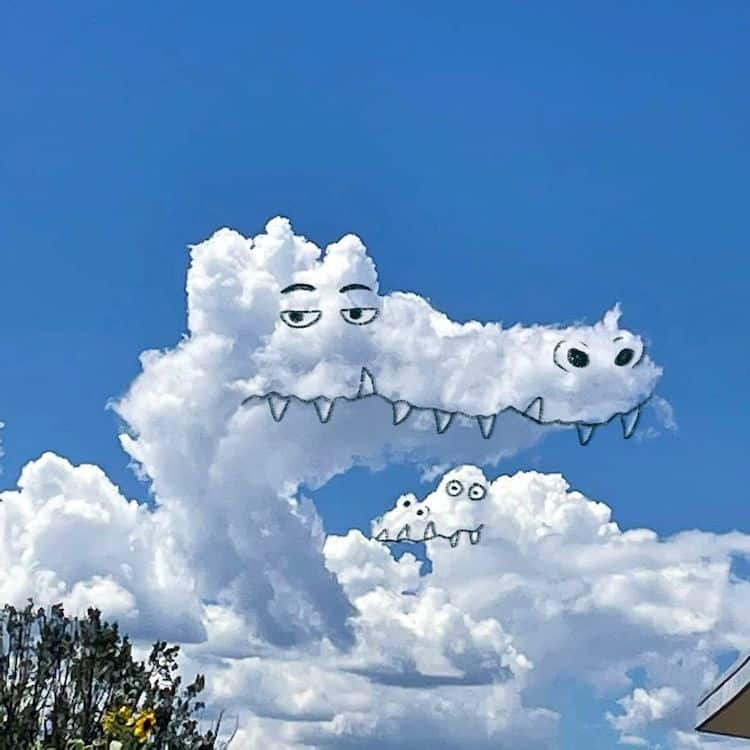 Ирландский художник превращает облака в забавных персонажей 