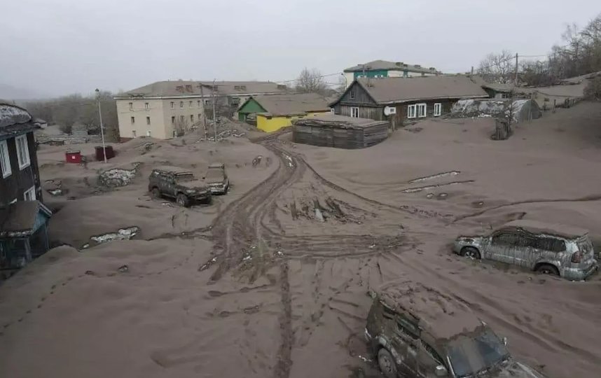 Последствия извержения вулкана. Фото Группа ВКонтакте"КАМЧАтка"