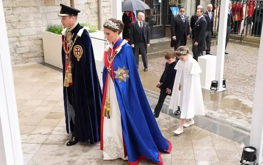 Принц Уильям, Кейт Миддлтон и их дети, принцесса Шарлотта и принц Луи. Фото Getty