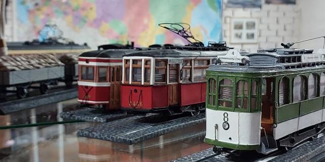 Мини-модели трамваев хранятся в музее Оранэлы на проспекте Стачек.