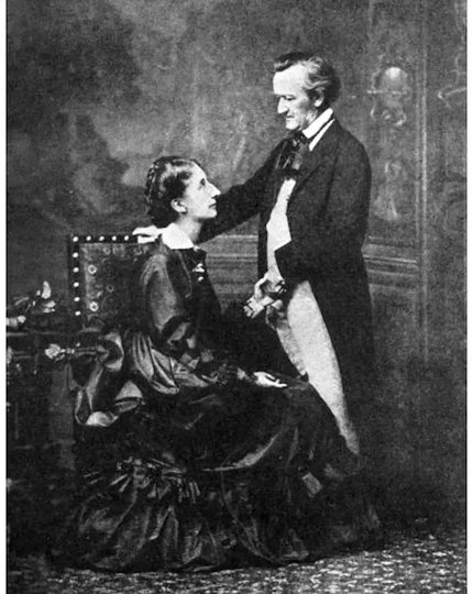 Вагнер со своей второй супругой Козимой, дочерью венгерского композитора Ференца Листа. Фото Общественное достояние