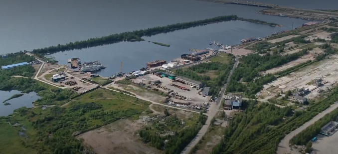 Бывшая портовая территория "Горская" / скриншот эфира программы "Вести". 