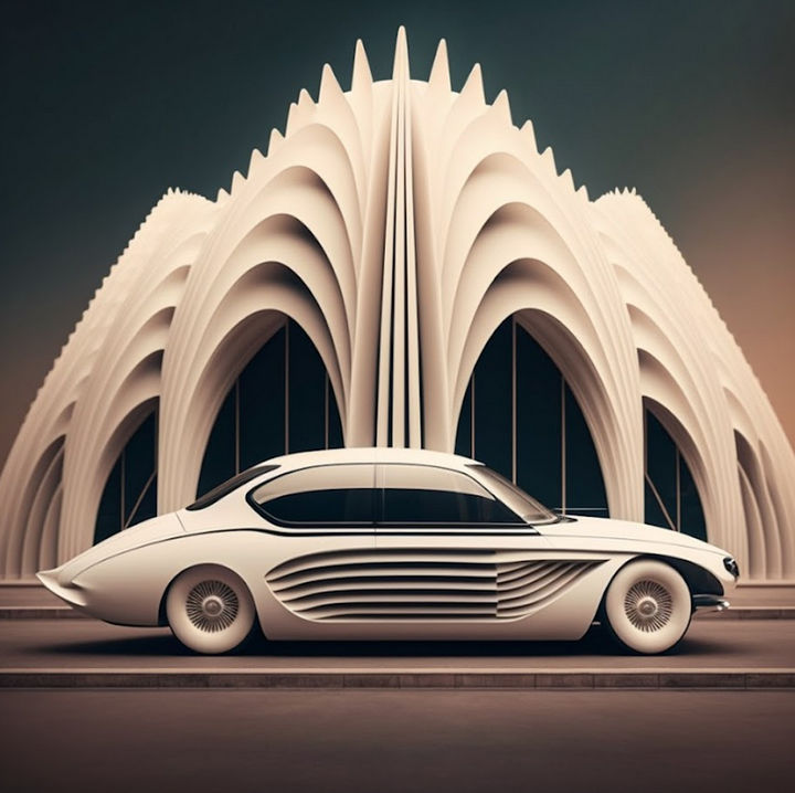 Как бы выглядели авто, созданные знаменитыми архитекторами. Фото: дизайнерский блог "Moss and Fog". 