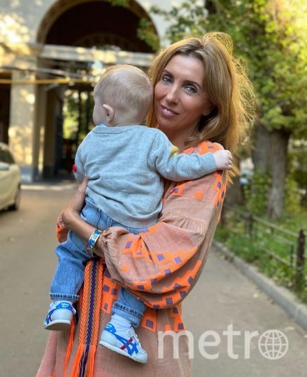 Светлана Бондарчук с сыном Петром.