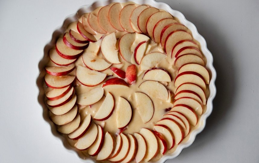 Шарлотка с яблоками с разрыхлителем, пошаговый рецепт с фото от автора Мария