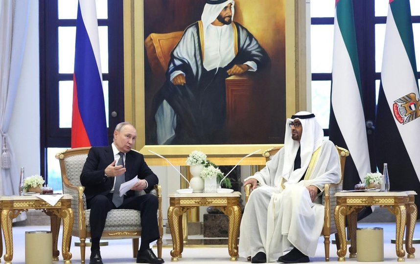 Владимир Путин и Мухаммед бен Заид Аль Нахайян. Фото kremlin.ru