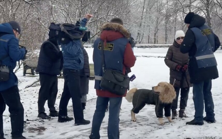 В Парке Победы провели рейд по контролю за выгулом собак