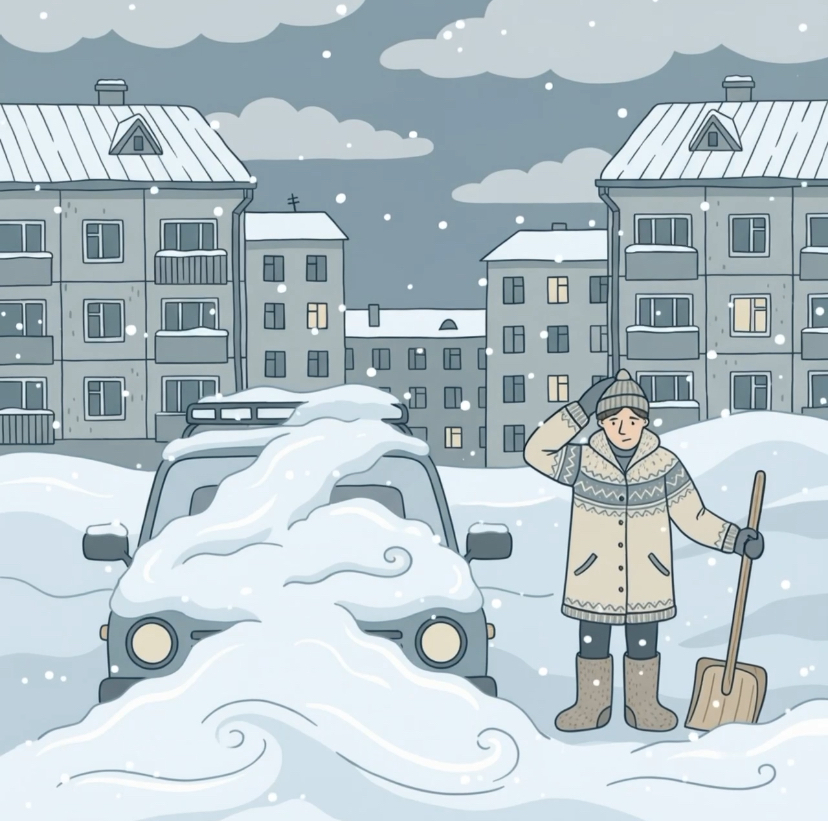 МЧС дало инструкцию по спасению автомобиля из снежного плена