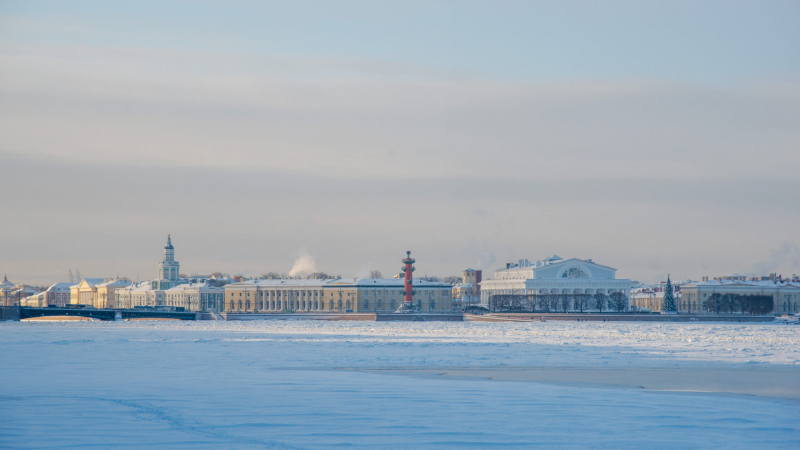 В Петербурге объявили жёлтый уровень опасности из-за морозов