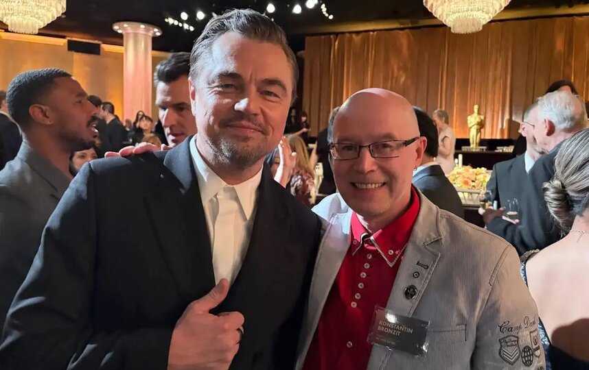 Константин Бронзит вернулся на Оскар 10 лет спустя: фото с Леонардо ДиКаприо