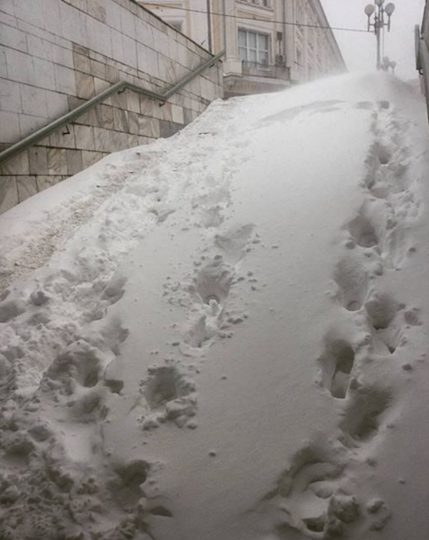 Снегопад в виде каши