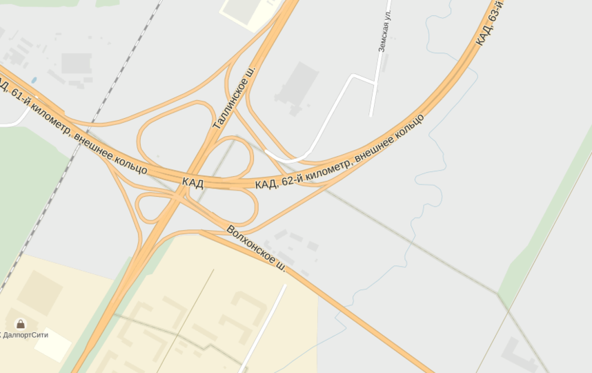 Волхонское шоссе на карте спб