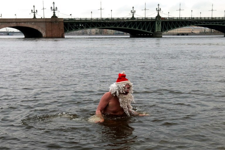 открытка голый дед мороз