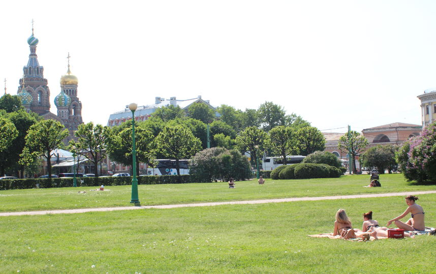 Где в Петербурге можно лежать на траве. Metro