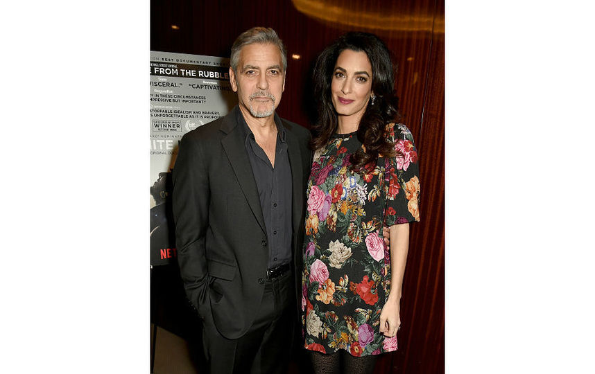 Джордж и Амаль Клуни в конце января в Лондоне. Фото Getty