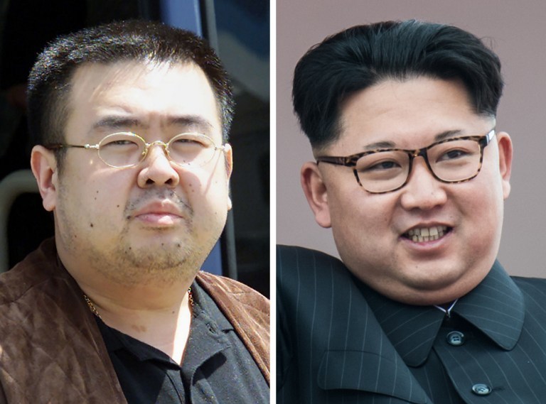 Ким Чен Нам и Ким Чен Ын. Фото AFP
