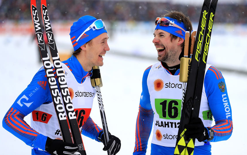 Российские лыжники Сергей Устюгов и Никита Крюков. Фото Getty