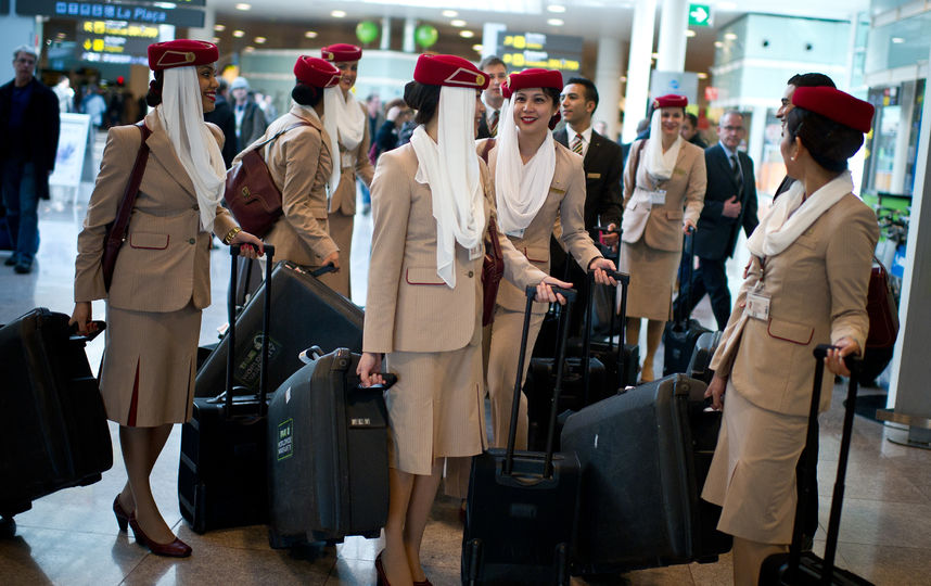 Стюардессы авиакомпании Emirates. Фото Getty