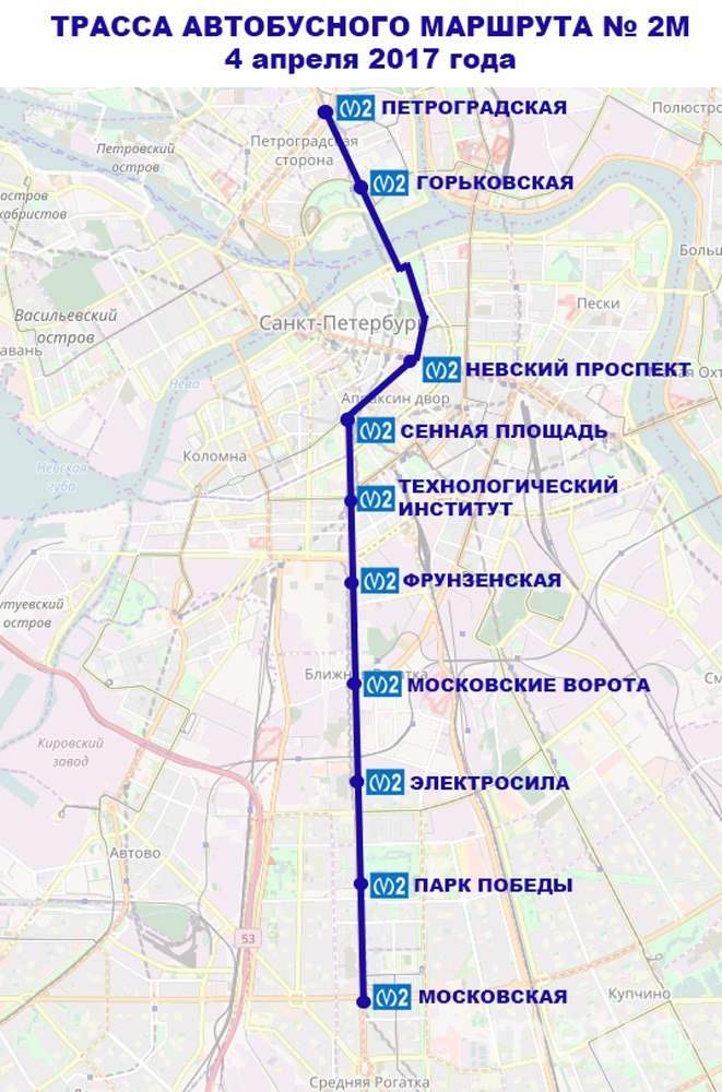 Карта питера с наземным транспортом